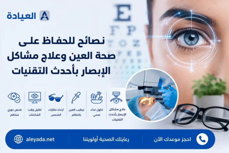 نصائح للحفاظ على صحة العين وعلاج مشاكل الإبصار بأحدث التقنيات الطبية