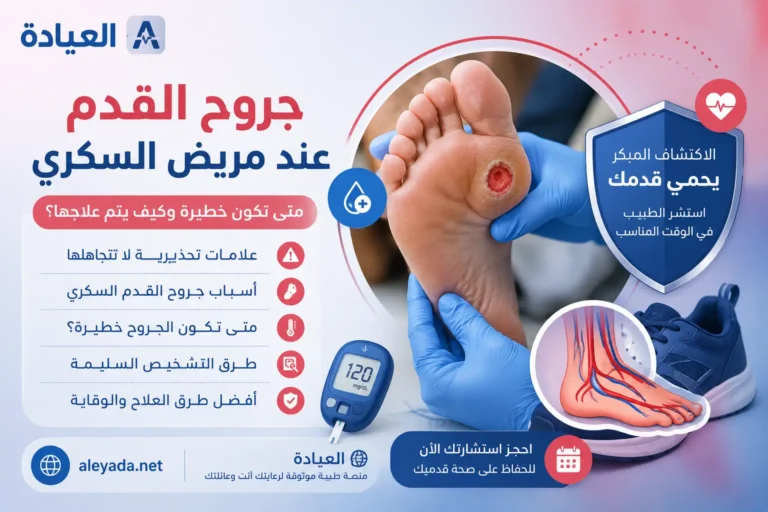 جروح القدم عند مريض السكري وعلامات الخطورة وطرق التشخيص والعلاج