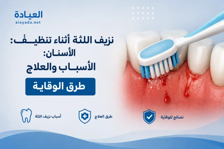 نزيف اللثة أثناء تنظيف الأسنان وأسباب النزيف وطرق العلاج والوقاية