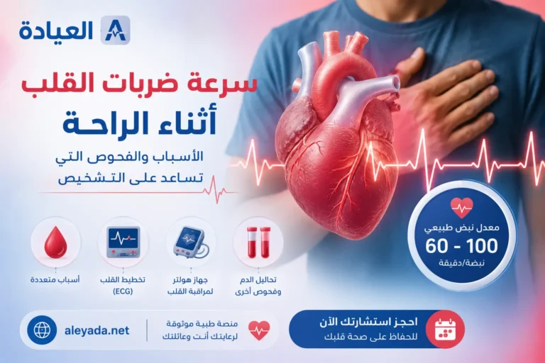سرعة ضربات القلب أثناء الراحة وأهم الأسباب والفحوص التي تساعد على التشخيص